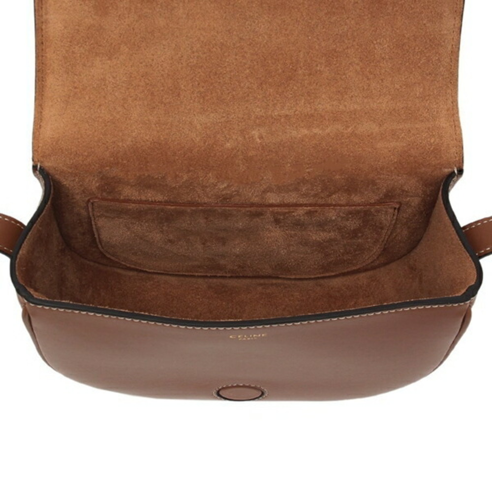 Celine Brown Folco Triomphe Bag Shoulder